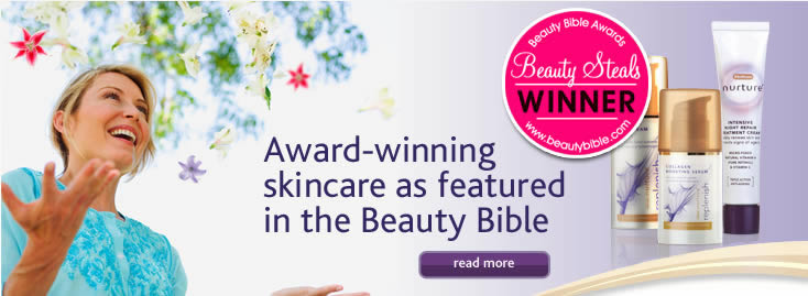 Award-winning skincare as featured in Jo Failey's new beauty Bible