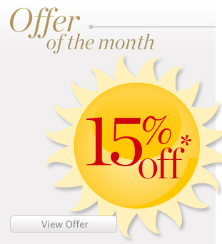 Offer of the month | %: 15 off your order